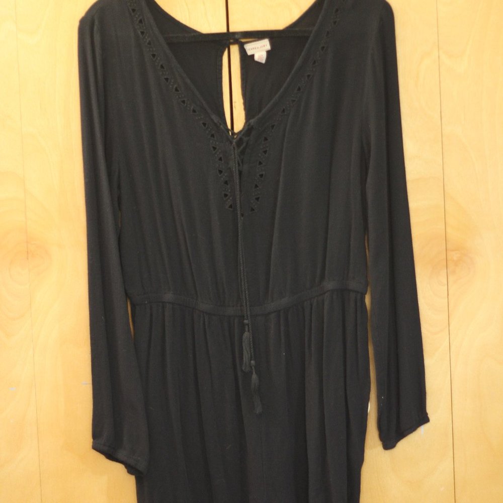 Aeropostale Black Long Sleeved Romper